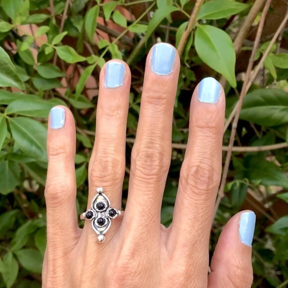 Black Boho Ring